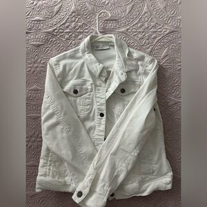 White jean jacket